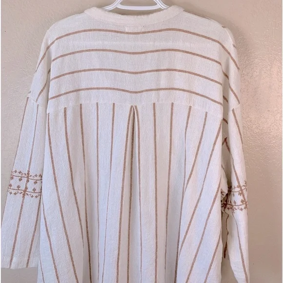 World Market Brienne Ivory Terracotta Khadi Tunic O/S - Picture 6 of 10